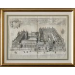 Late 17th Century engraving of Brasenose College, Oxford