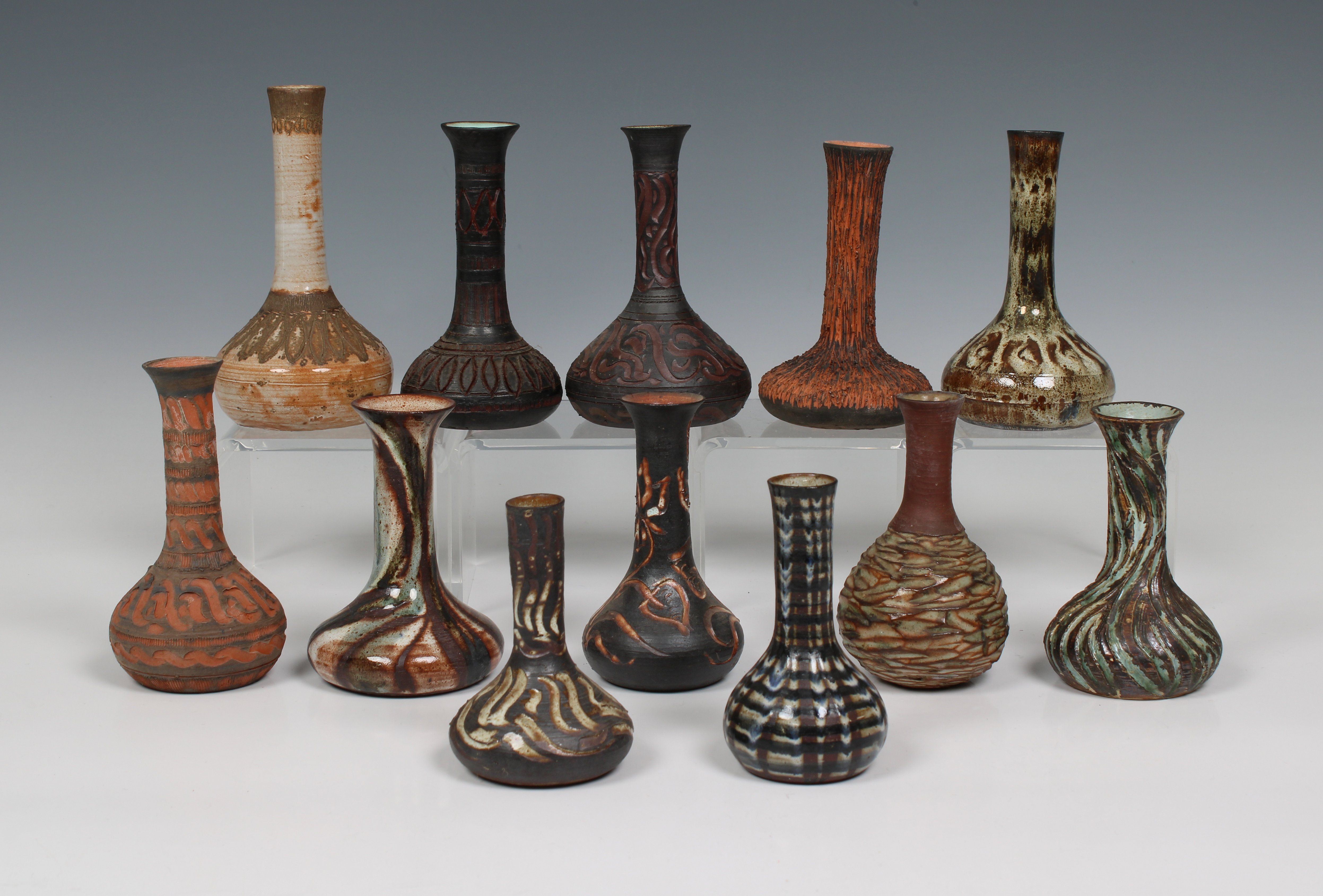 Elizabeth Ann Macphail (1939-89) A collection of twelve stem vases