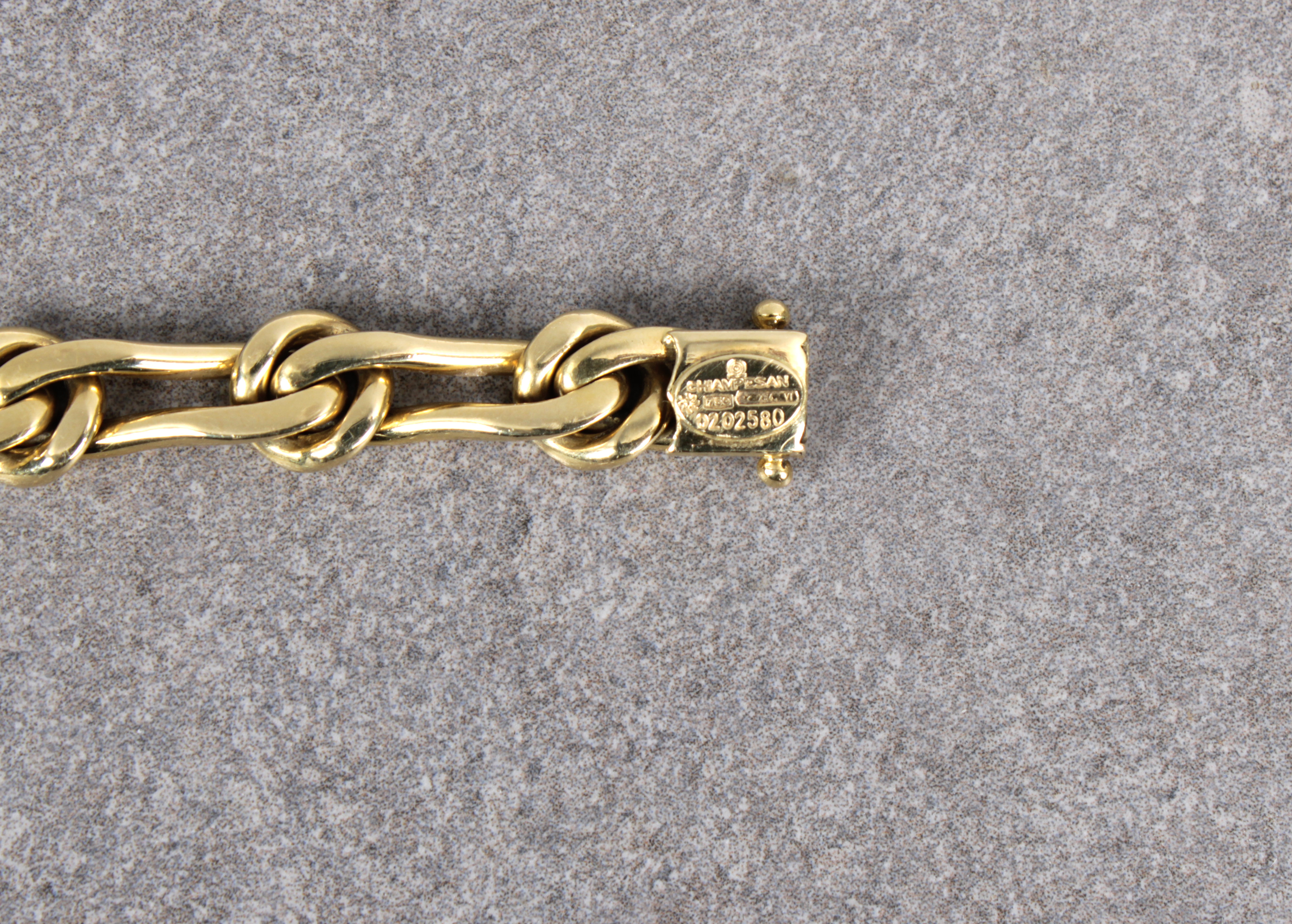 A Chiampesan 18ct yellow gold bracelet - Image 2 of 2