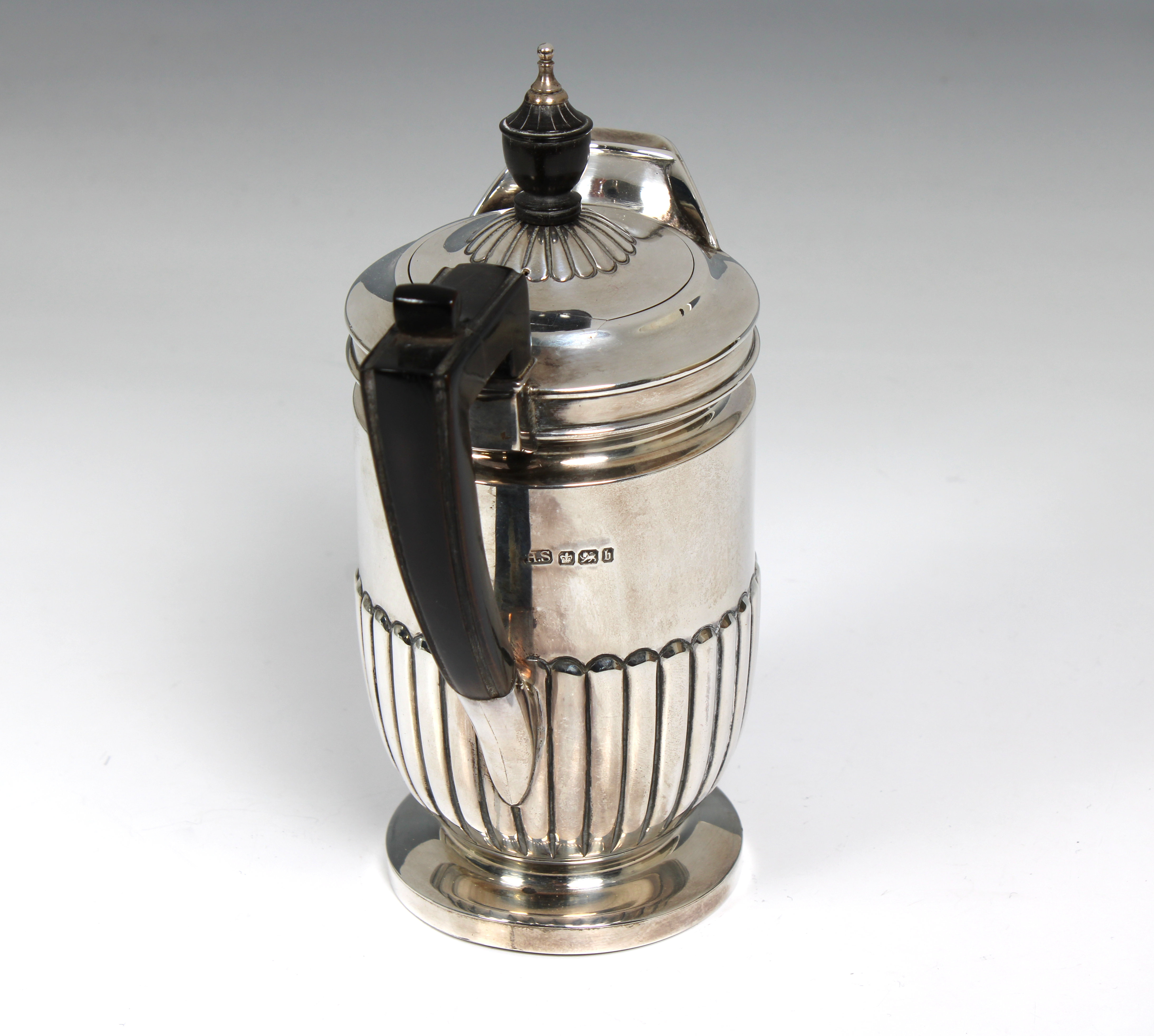 A Victorian silver chocolate pot - Image 4 of 4
