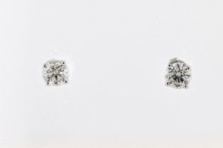A pair of diamond studs