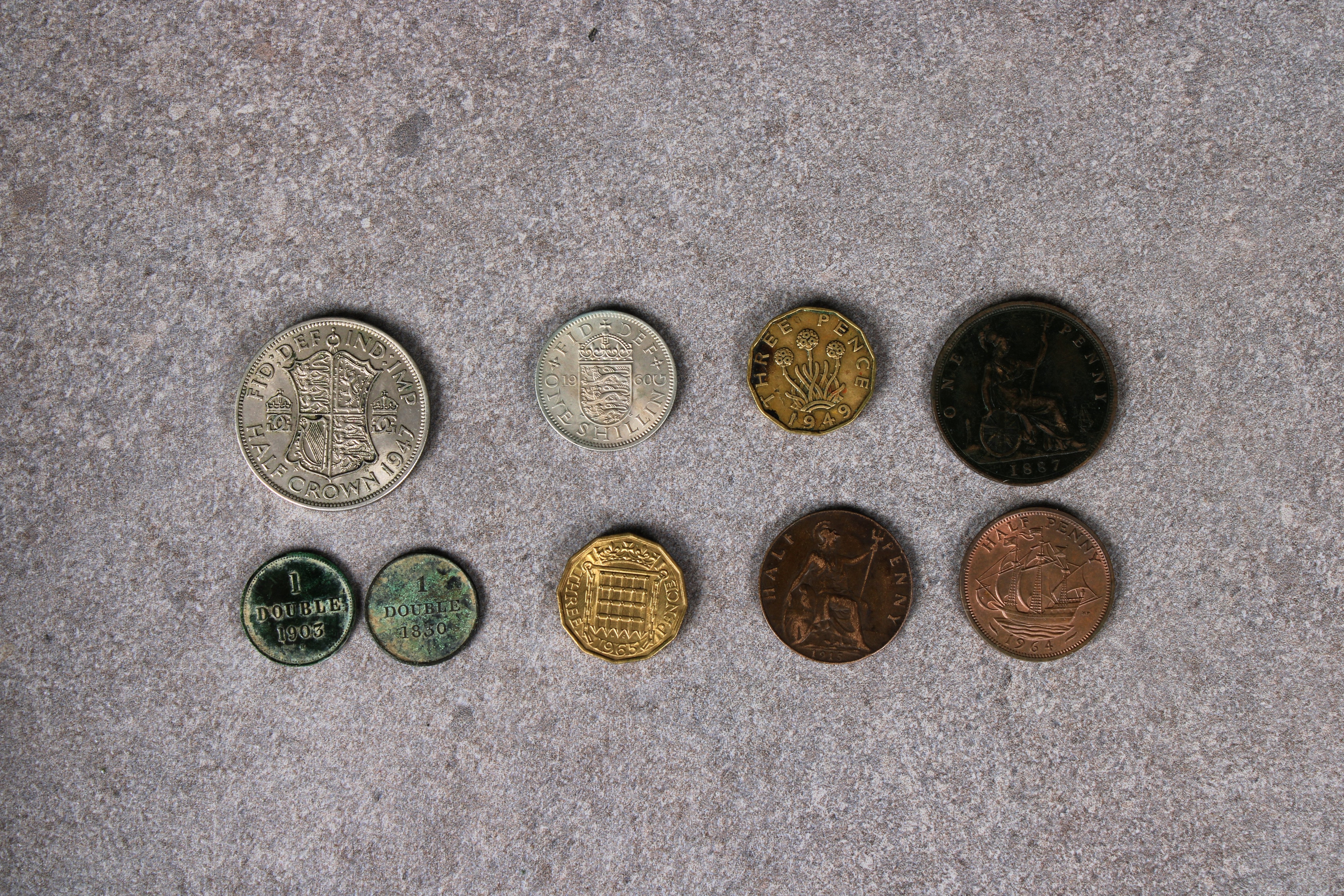 A large collection of Copper-nickel, copper & brass coinage