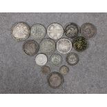 A collection of antique Worldwide silver coinage