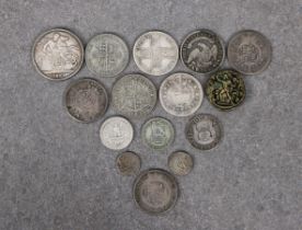 A collection of antique Worldwide silver coinage