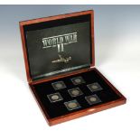 World War II seven coins collection - 7 Authentic Coins used during World War 2 - Allied & Axis