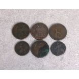 Half Pennies and Penny coins