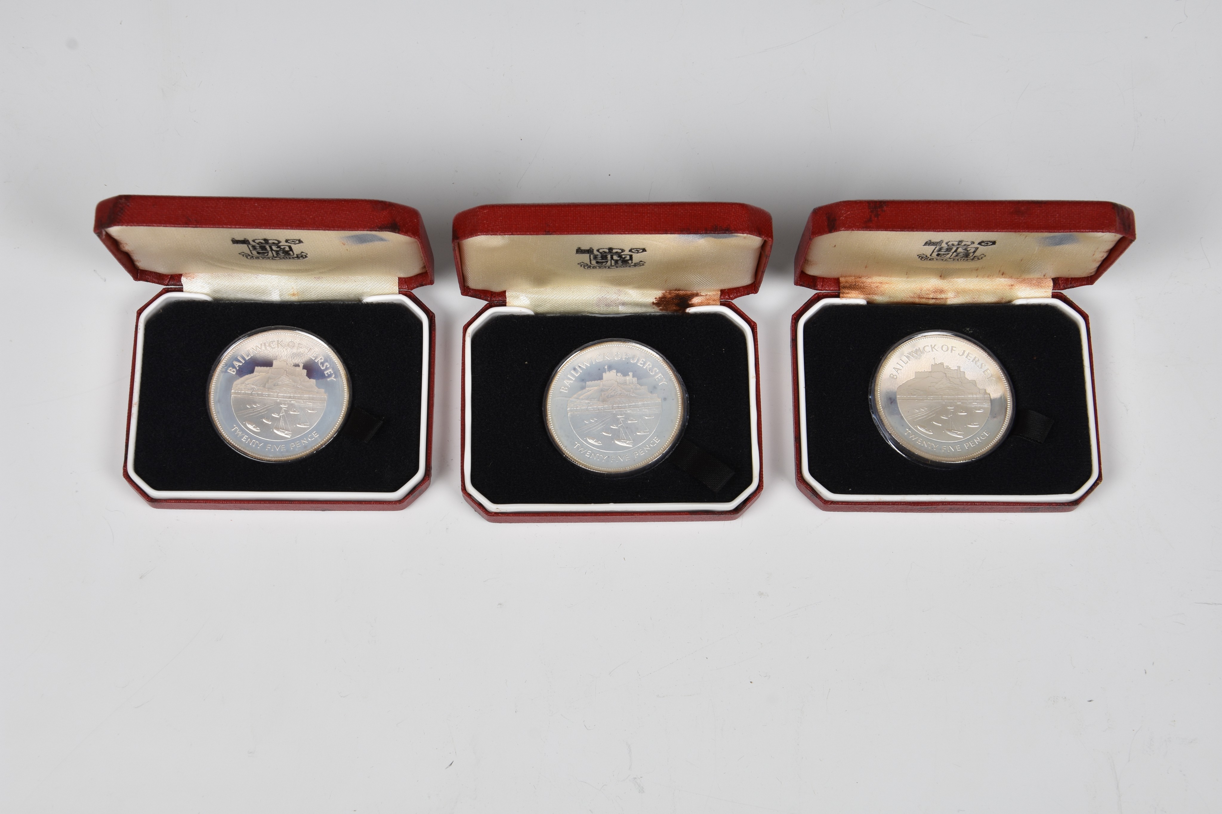 Ten Bailiwick of Jersey silver proof crowns - Image 3 of 3