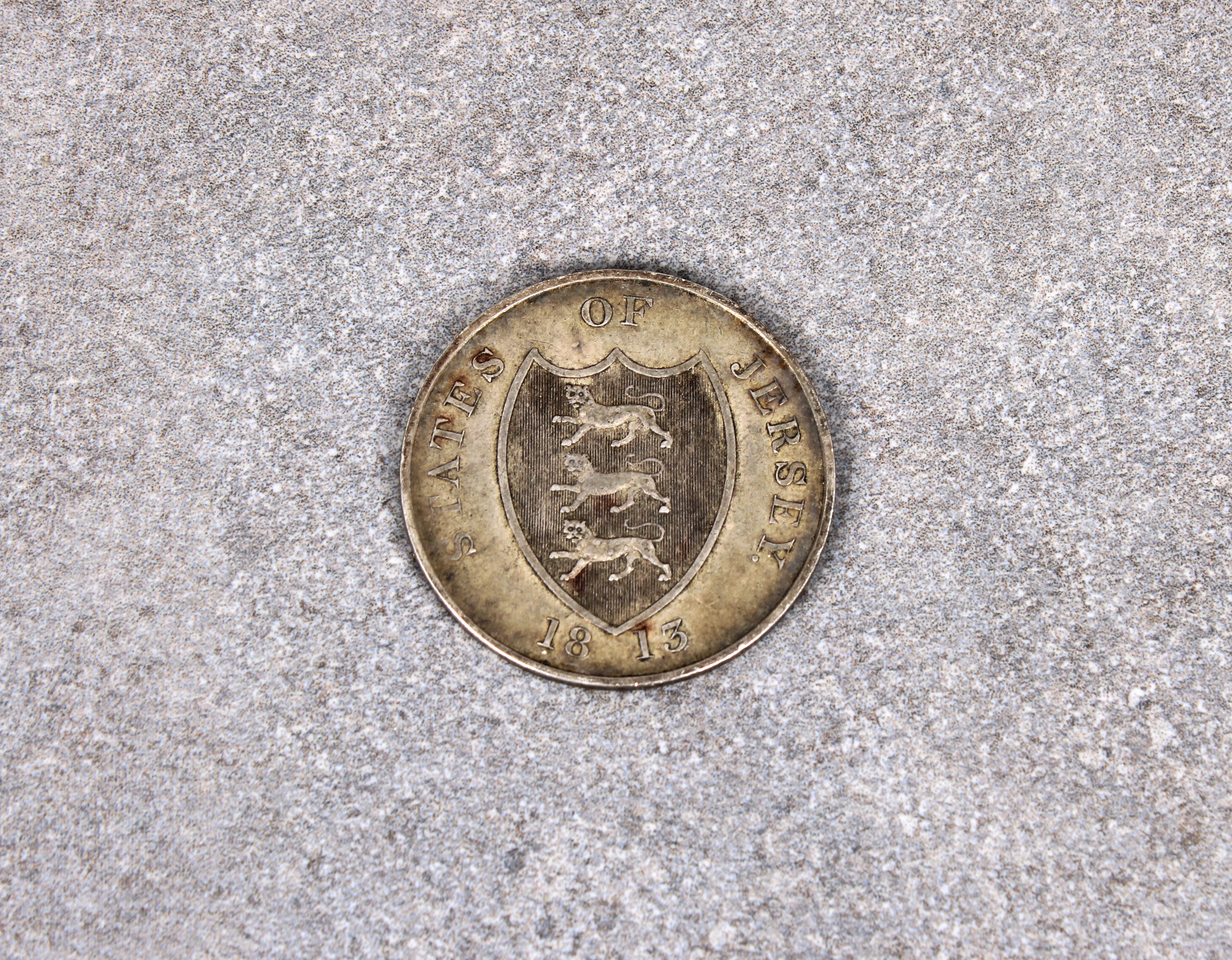 An 1813 Jersey three Shilling Token. - Image 2 of 2