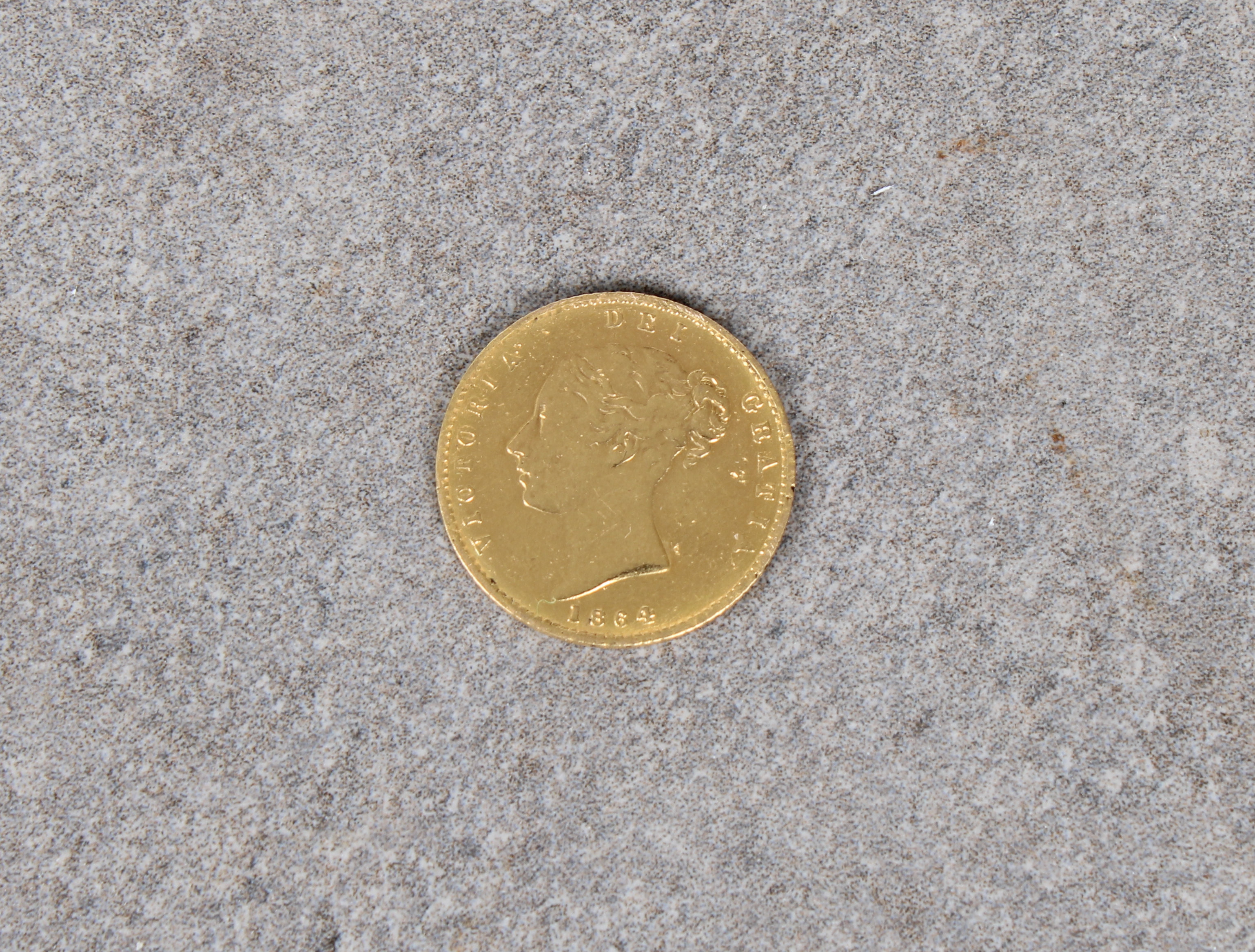 An 1864 Victorian Gold Half Sovereign. - Image 2 of 2