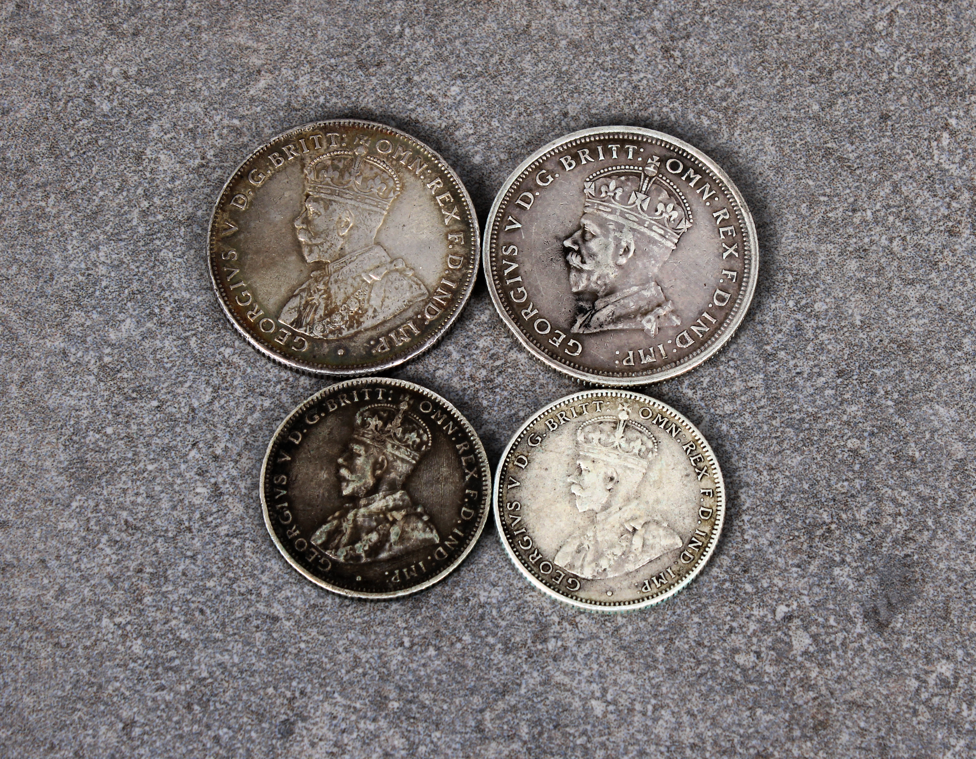 Four Australian silver coins - Image 2 of 2