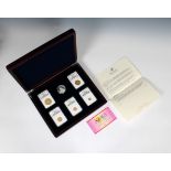 A People's Republic of China 2008 Five-piece gold premium Certified Lunar Panda Set, 20, 50, 100, 20