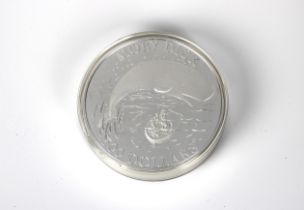 A Commemorative Cook Islands 'Moby Dick' 2kg silver (.999) Five Hundred ($500) 2001 coin