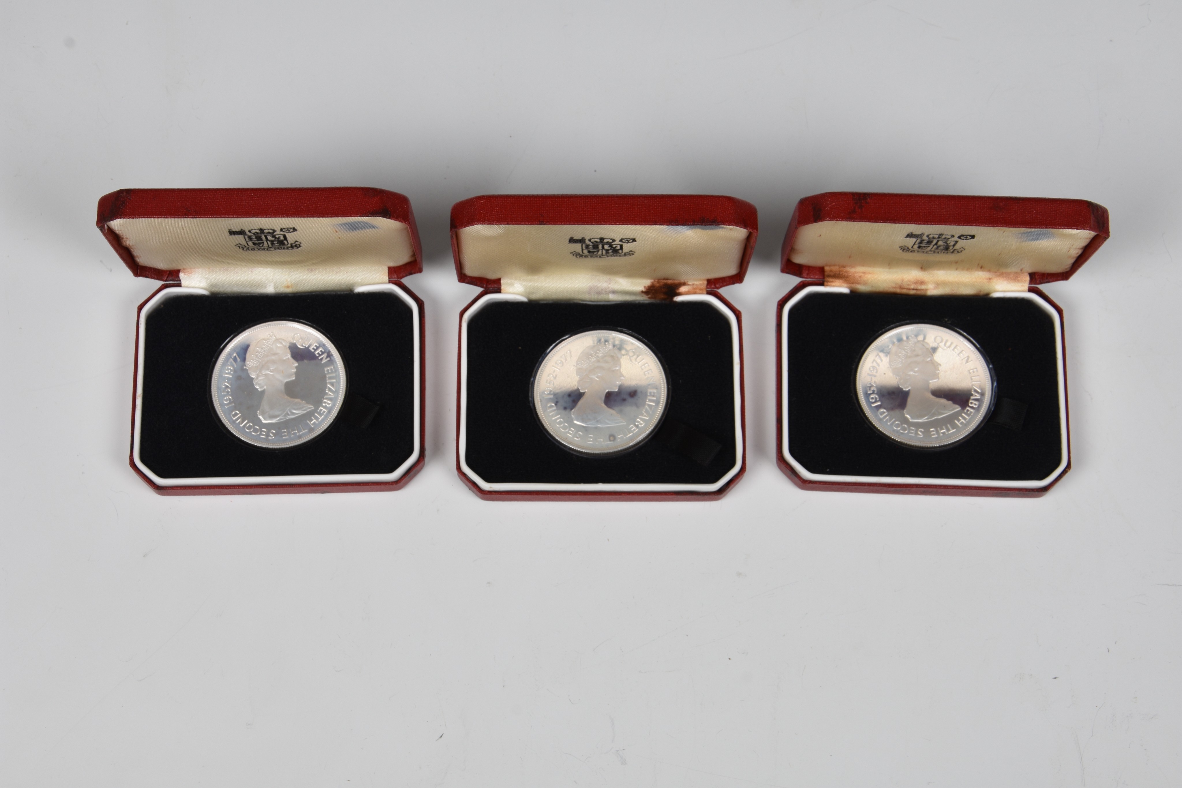 Ten Bailiwick of Jersey silver proof crowns