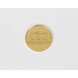 A Münze Österreich Vienna Austria 2003 1oz Gold (.999) 100 Euro coin.