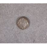 A Victorian silver 1889 Jubilee head two (double) Florin.