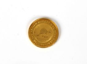 The Australian Nugget 1992 ¼oz (9999) 25 Dollars Gold coin.