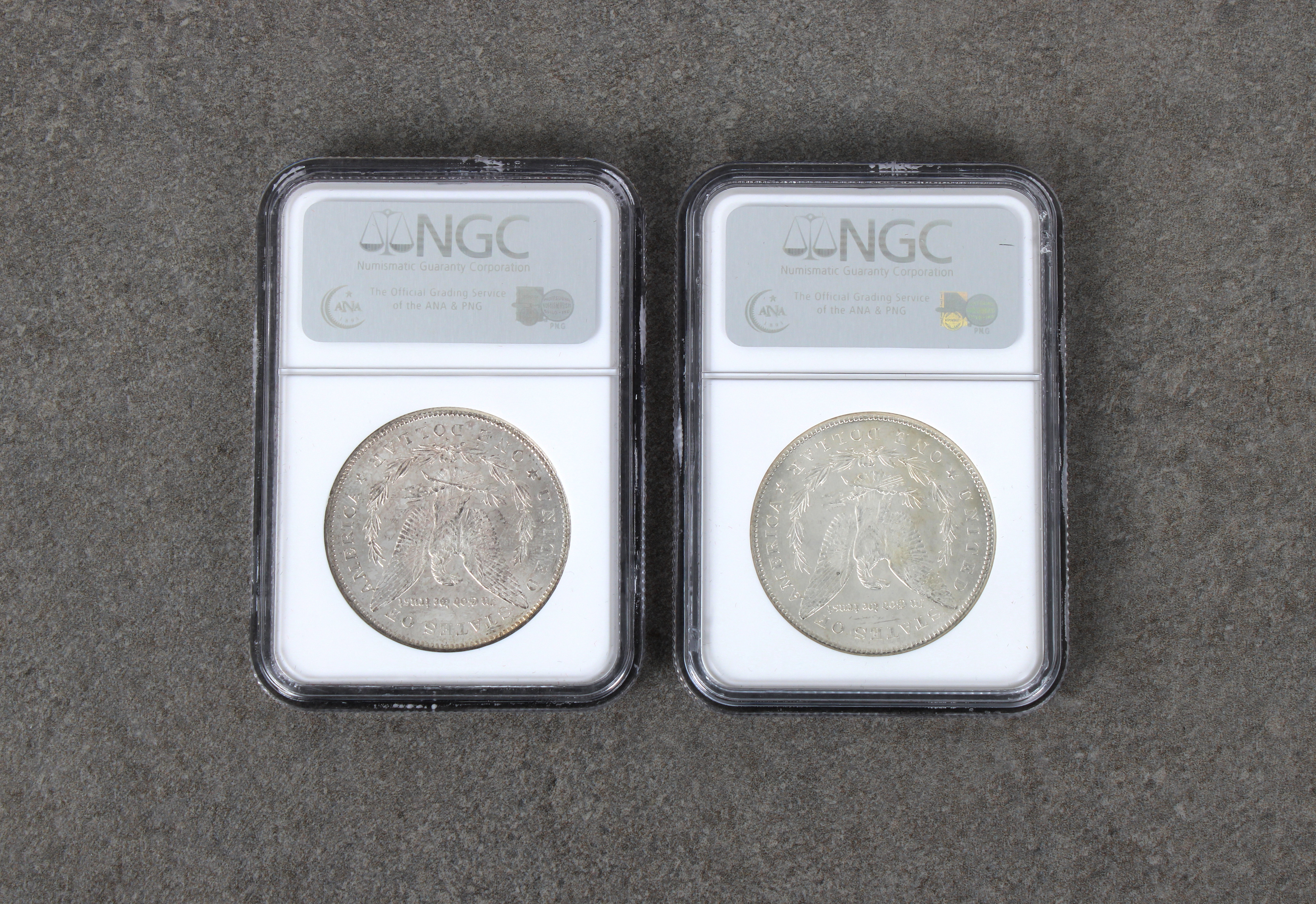 Two x 1878-S Morgan Dollars - NGC graded - Image 2 of 2