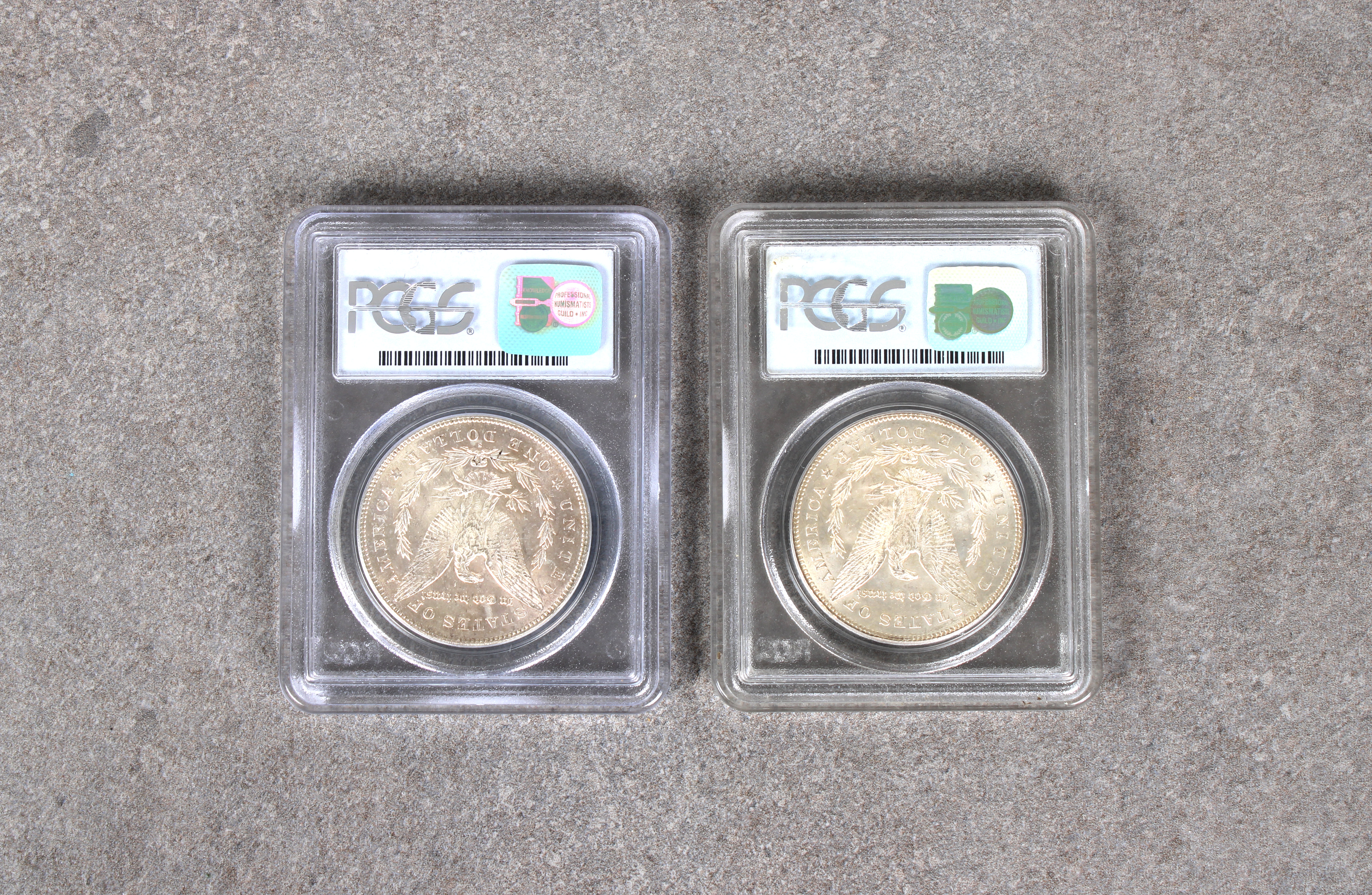 Two x 1878-S Morgan Dollar series: 52 coin: 3 - PCGS graded - Image 2 of 2