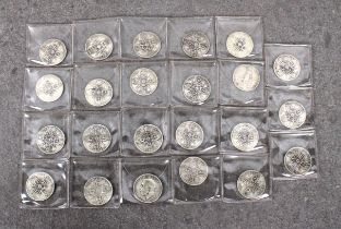 A collection of twenty three (23) silver first quarter 20th century (before 1919), Two Shillings (On