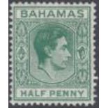 STAMPS 1938 GVI 1/2d green with elongated 'E' variety