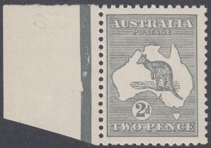 STAMPS 1915-27 2d silver-grey marginal Kangaroo