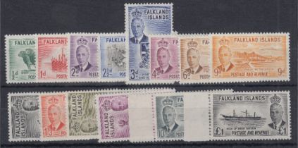 STAMPS 1952 GVI complete set of 14 values to £1