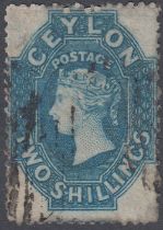 STAMPS 1861 QV 2/- dull blue fine used