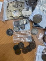 COINS Small box with various UK coins including early silver etc