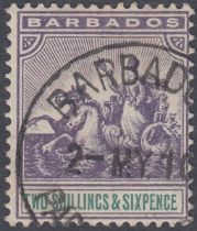 STAMPS 1892-1903 2/6d violet & green, fine used