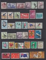 STAMPS AUSTRALIA Used selection fine used 1918- 1970 on stock pages