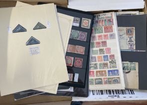 STAMPS : BRITISH COMMONWEALTH, box with mint & used on pages