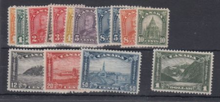 STAMPS CANADA 1930 mounted mint set of 16 to $1, SG 288-303