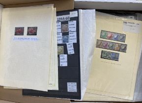 STAMPS : WORLD, box with various stamps and covers