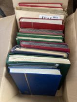 STAMPS : Mixed box with eleven albums and stock books, Italy, Netherlands, Malta, Denmark etc