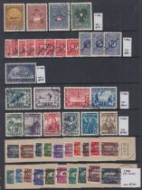 STAMPS AUSTRIA : A selection of mostly better used sets on three stock pages