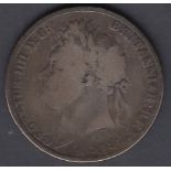COINS 1821 CROWN worn but still collectable condition