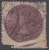 STAMPS NEW SOUTH WALES, 1861-88 5/- fine used