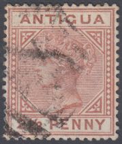 STAMPS 1879 2 1/2d Red Brown "Large 2 in 2 1/2 with slanting foot" fine used with RPS Cert