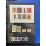 Collection of Cinderella stamps, plus training stamps on Hagner pages