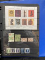 Collection of Cinderella stamps, plus training stamps on Hagner pages