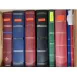 Box of stockbooks of Eastern Europe, Bulgaria, Romania, Croatia, mixture of used and CTO issues