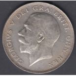 1924 George V Silver Half Crown VF to EF condition