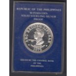 1975 Philippines 50P Proof Silver coin
