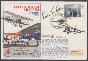 TRUBSHAW signed Fleet Air Arm cover 1975