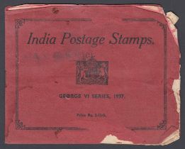 STAMPS Display folder for the 1937 GVI stamps mint up to 1r