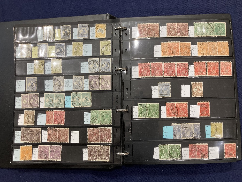 STAMPS Mint and used ex dealers stock, well filled display book with better spotted - Image 3 of 10