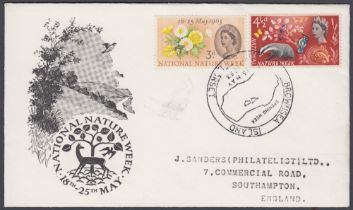 STAMPS 1963 Nature PHOS, cancelled by Brownsea Island special handstamp