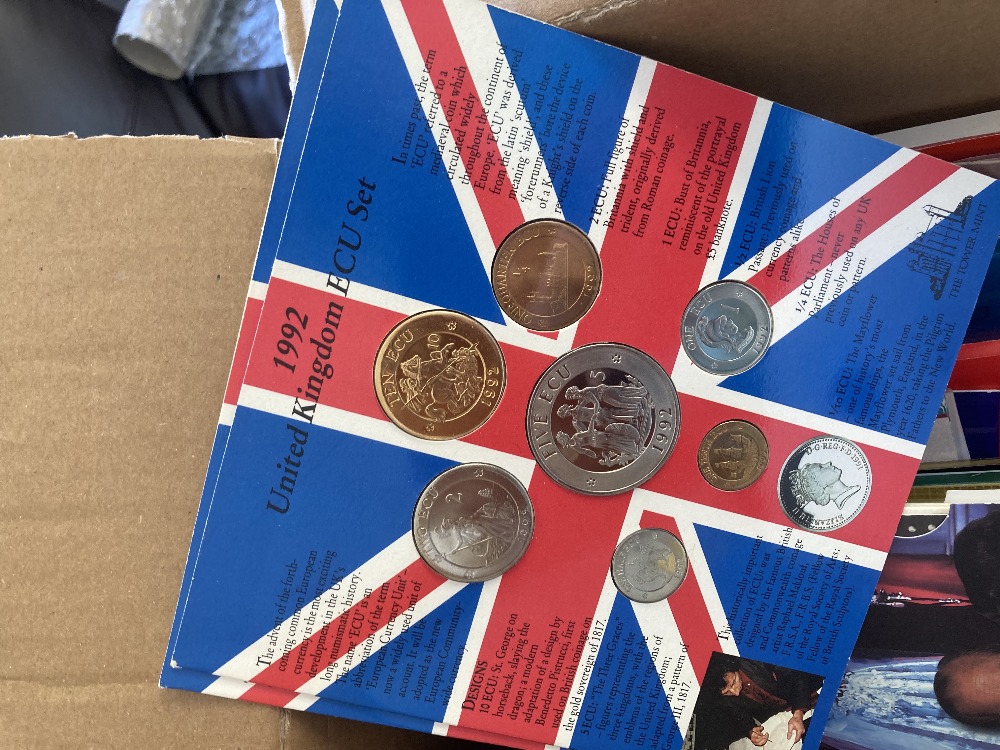 Box of various World coin sets, great value lot - Image 3 of 3