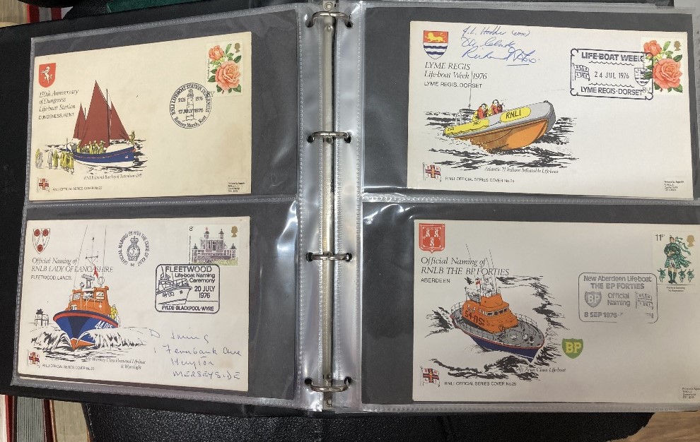 Two albums of RNLI covers including signed covers (over 120 covers) - Image 2 of 5