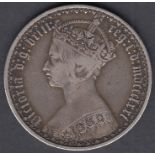 1871 Victoria Gothic Florin F to VF condition